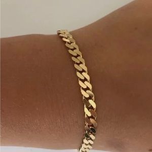 NWT! Shiny Gold Chain Bracelet